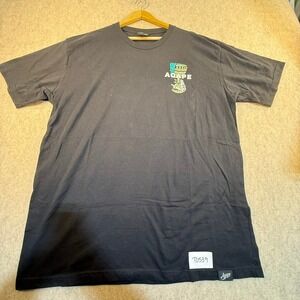 Agape Thy Cup Runs Over Skeleton Chalice Black Graphic T-Shirt Mens XXL